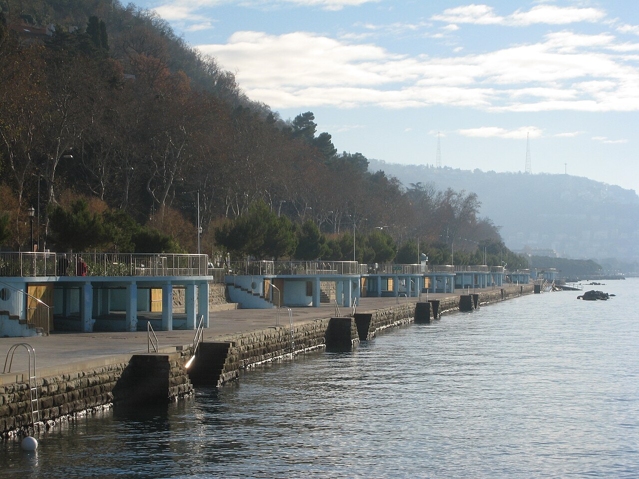 Barcola seafront in Trieste